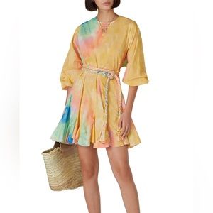 RHODE Ella Tie Dye Cotton Mini Dress